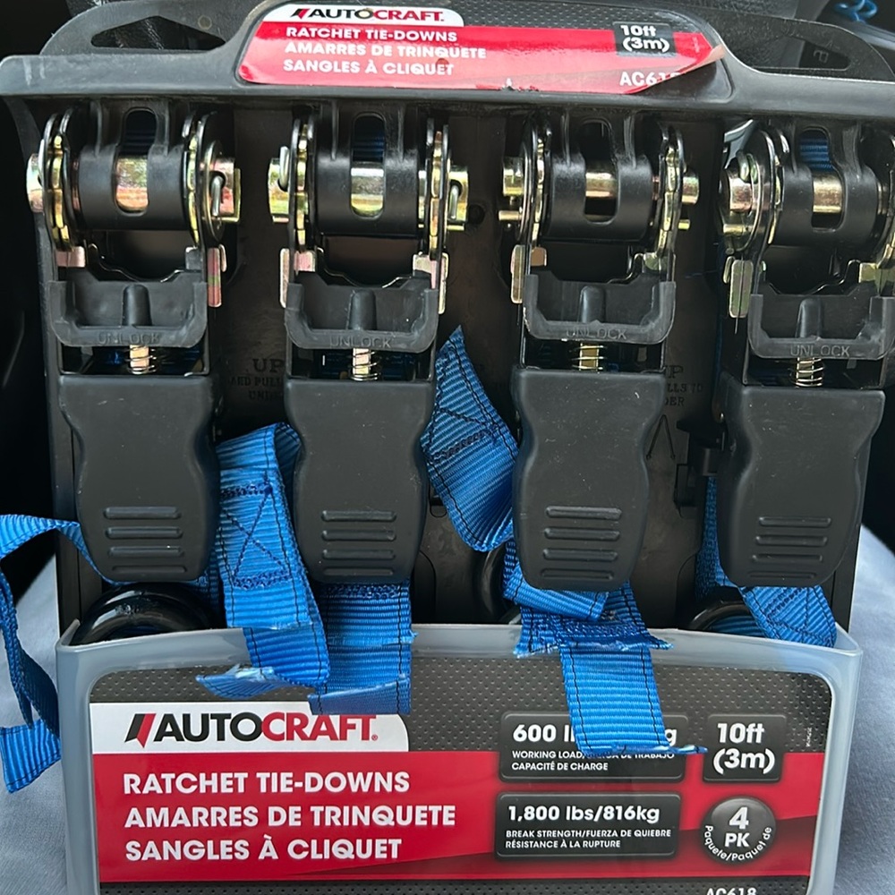 Autocraft RATCHET TIE DOENS four pack